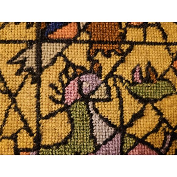 Vintage Professional Framed Needlepoint Religious Christian Christmas 0051010 - Picture 9 of 12